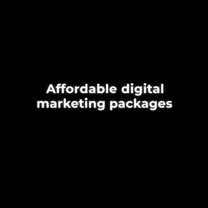 Affordable Digital Marketing Packages